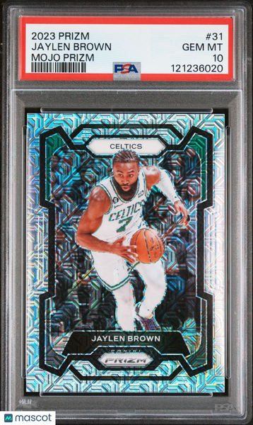 Jaylen Brown - 2023 Panini Prizm #31 Mojo 15/25 PSA 10