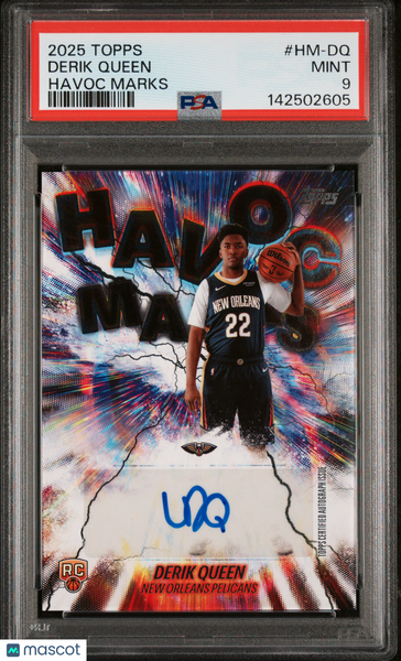 Derik Queen - 2025 Topps Havoc Marks PSA 9
