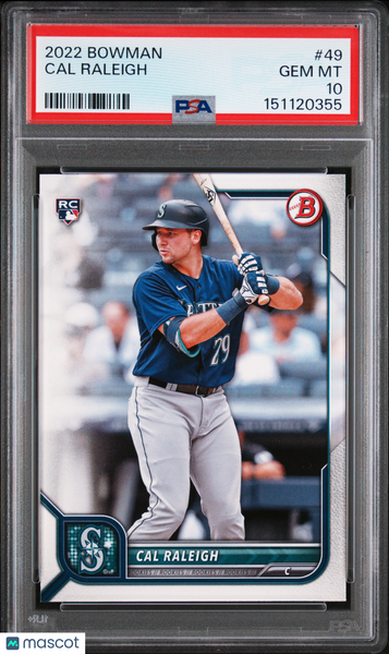 Cal Raleigh - 2022 Bowman PSA 10