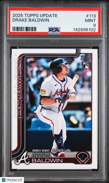 Drake Baldwin - 2025 Topps Update PSA 9