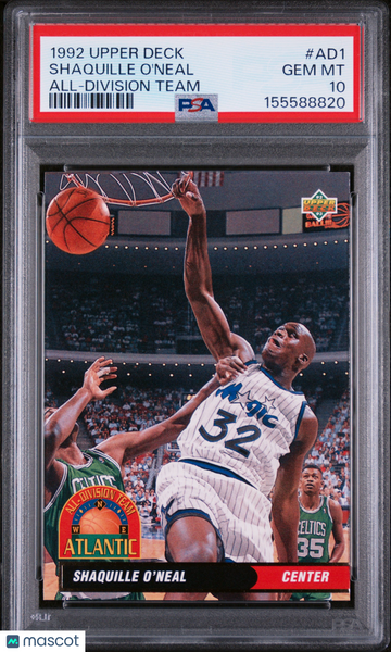 Shaquille O'Neal - 1992 Upper Deck All-Division Team PSA 10