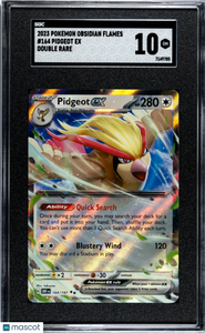 2023 Pokemon Obsidian Flames Pidgeot EX #164 SGC 10