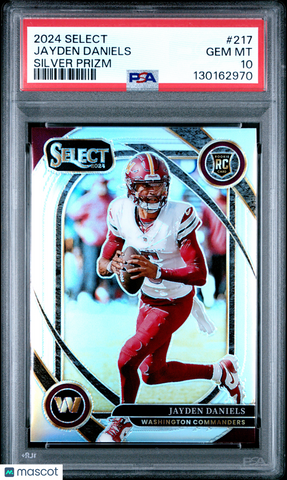 Jayden Daniels - 2024 Panini Select Silver Prizm PSA 10