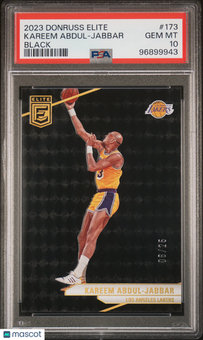 Kareem Abdul-Jabbar - 2023 Panini Donruss Elite Black PSA 10 06/25