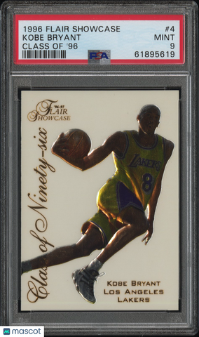 Kobe Bryant - 1996 Flair Showcase Class Of '96 PSA 9