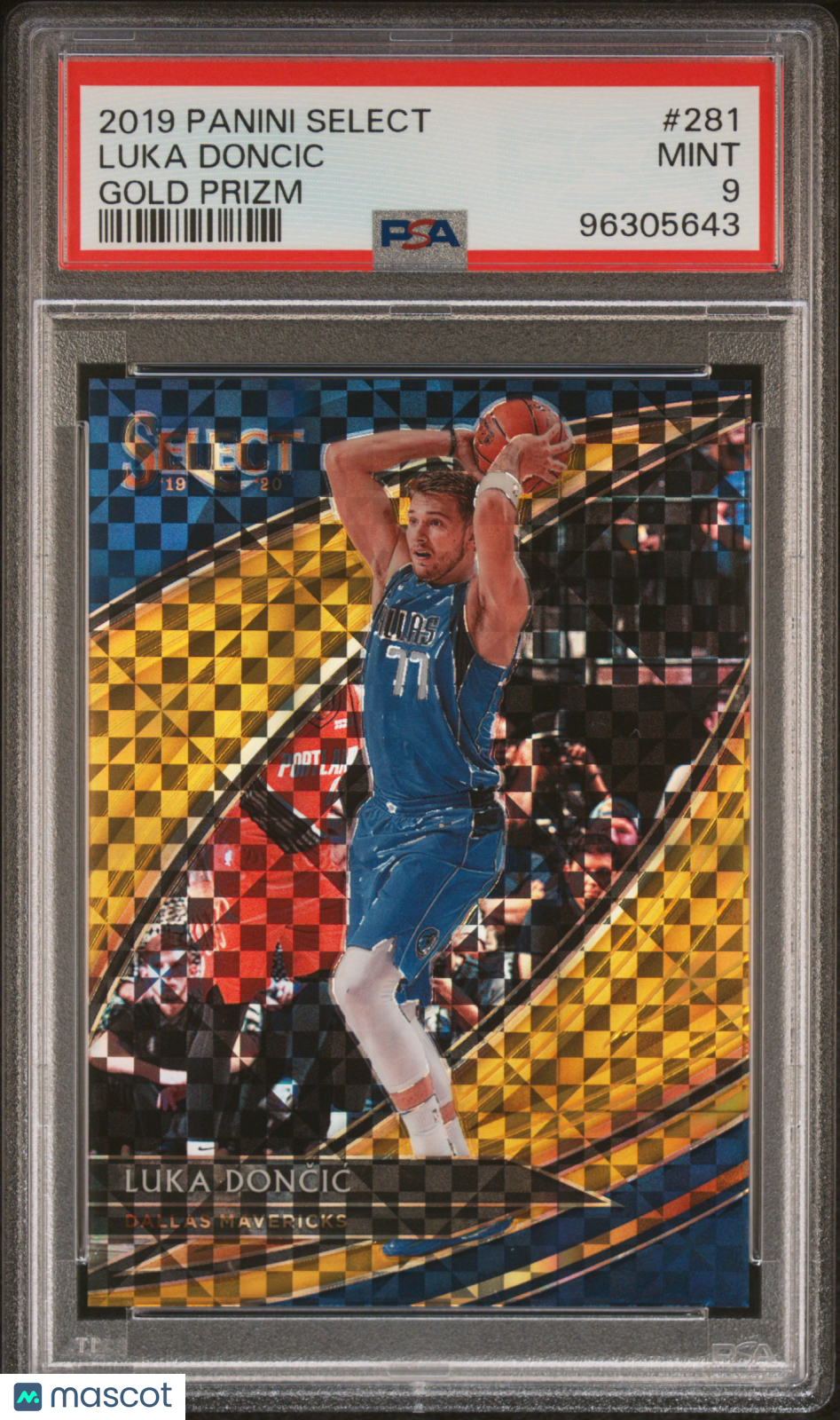 Luka Doncic - 2019 Panini Select Gold Prizm PSA 9 /10