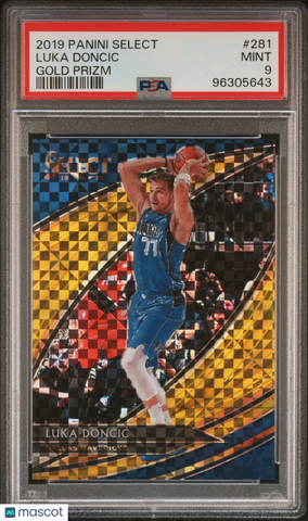 Luka Doncic - 2019 Panini Select Gold Prizm PSA 9 /10
