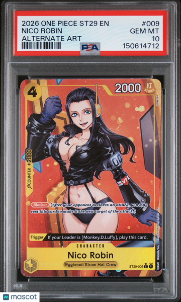 2026 One Piece Starter Deck St29-Egghead Nico Robin Alternate Art PSA 10 #009