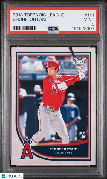 Shohei Ohtani - 2018 Topps Big League Rookie Card #141 PSA 9