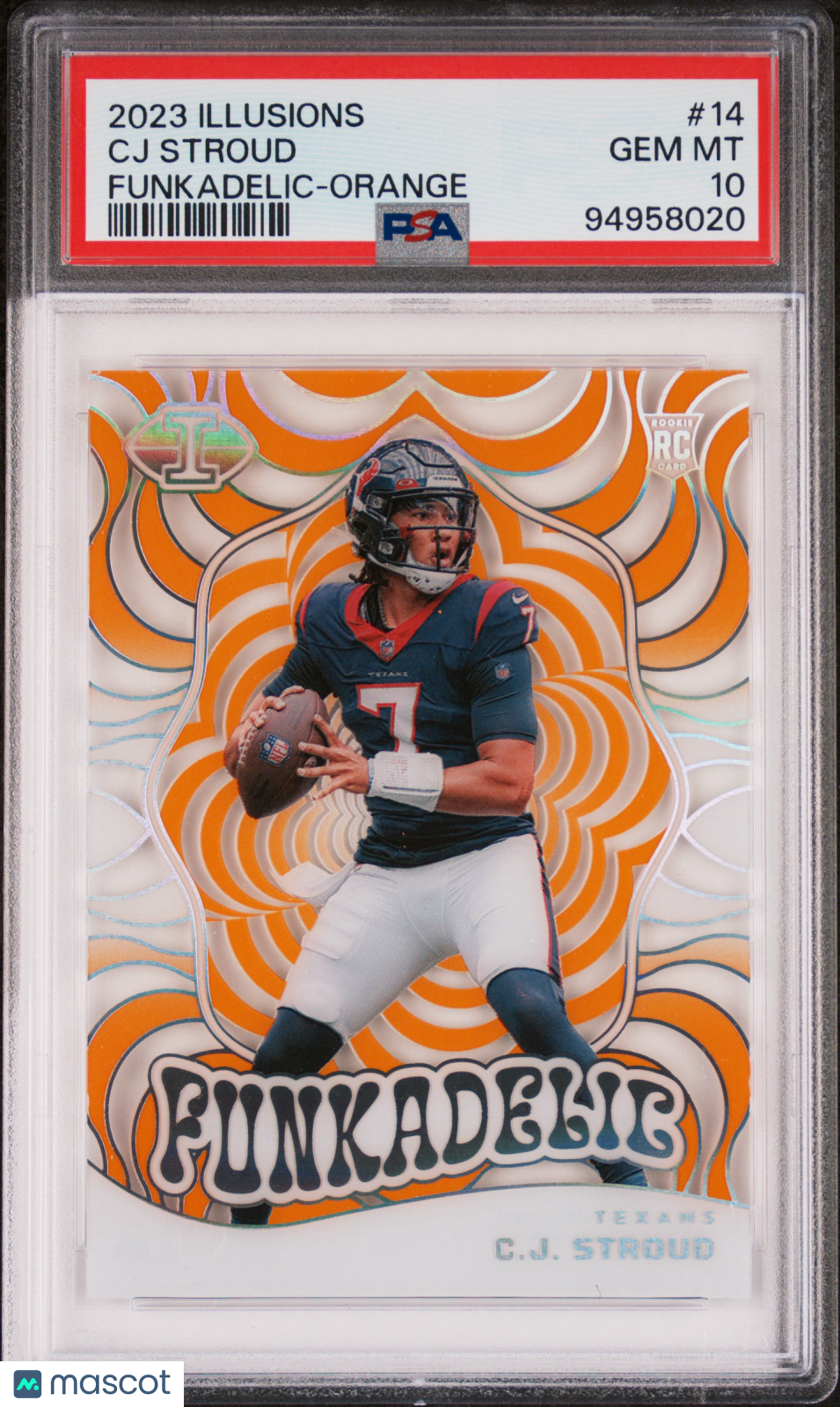 CJ Stroud - 2023 Panini Illusions Funkadelic Rookie Orange PSA 10 #14
