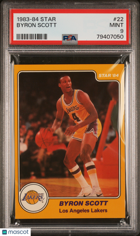 Byron Scott - 1983-84 Star Star Pics PSA 9 Rookie