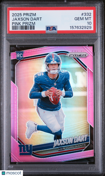 Jaxson Dart - 2025 Panini Prizm Pink PSA 10 Rookie