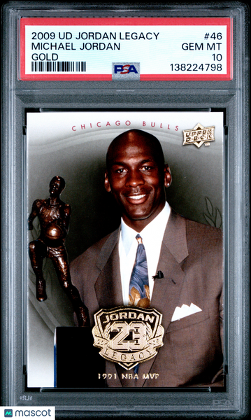 Michael Jordan - 2009-10 Upper Deck Jordan Legacy Gold PSA 10 #46