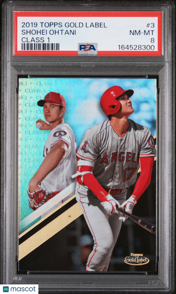 Shohei Ohtani - 2019 Topps Gold Label Baseball Class 1 PSA 8 #3