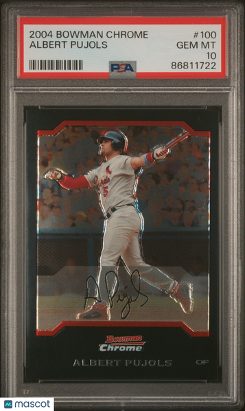 Albert Pujols - 2004 Bowman Chrome PSA 10