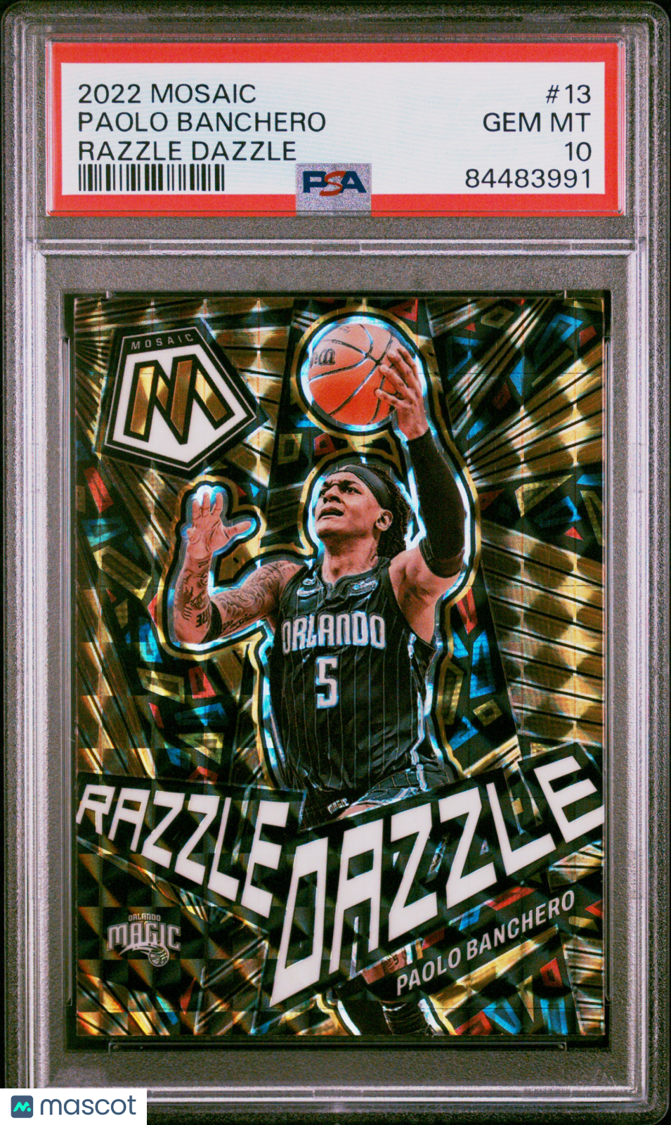 Paolo Banchero - 2022 Panini Mosaic Razzle Dazzle PSA 10