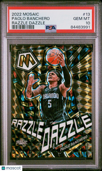 Paolo Banchero - 2022 Panini Mosaic Razzle Dazzle PSA 10