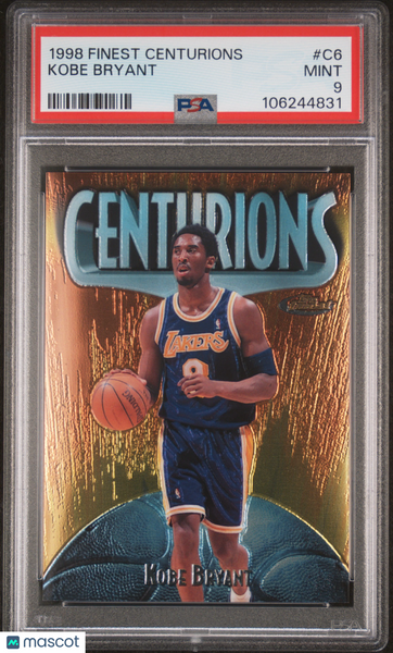 Kobe Bryant - 1998 Finest Centurions PSA 9 SSP 399/500