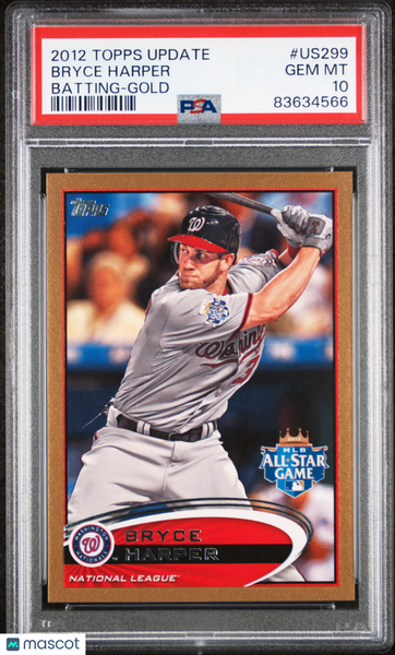 Bryce Harper - 2012 Topps Update Batting Gold PSA 10 /2012