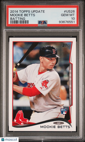 Mookie Betts - 2014 Topps Update Batting PSA 10
