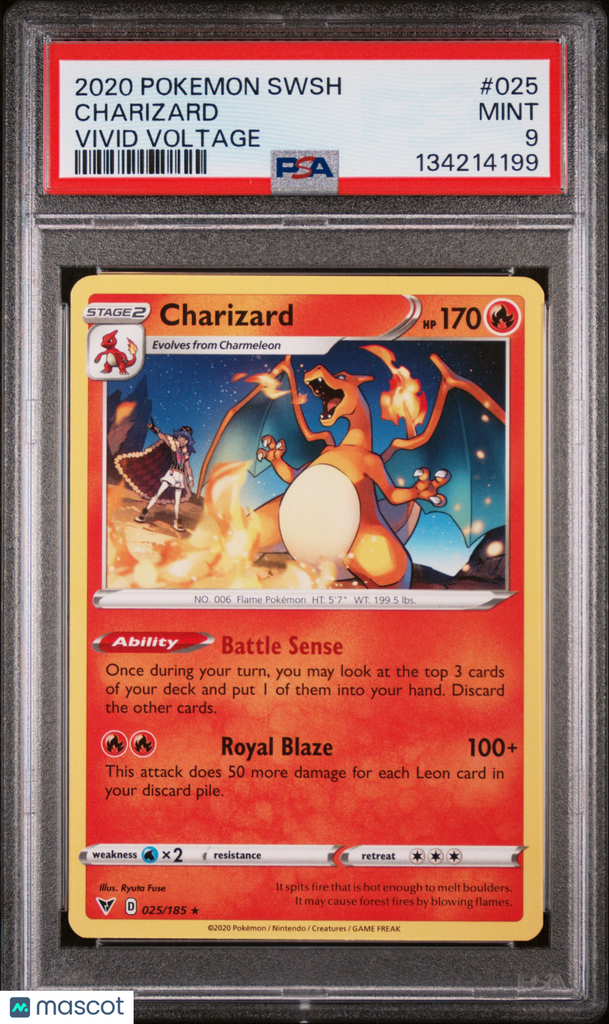 2020 Pokemon Sword & Shield Vivid Voltage Charizard Vivid Voltage PSA Roadshow Cards 2020 Pokemon Sword & Shield Vivid Voltage Charizard Vivid Voltage PSA Roadshow Cards
