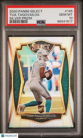 Tua Tagovailoa - 2020 Panini Select Silver Prizm PSA 10 Rookie GEM MINT
