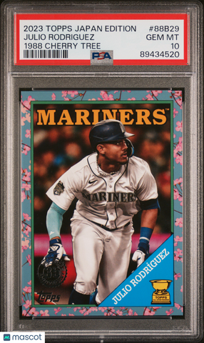 Julio Rodriguez - 2023 Topps Baseball Japan Edition 1988 Topps Cherry Tree Variation PSA 10
