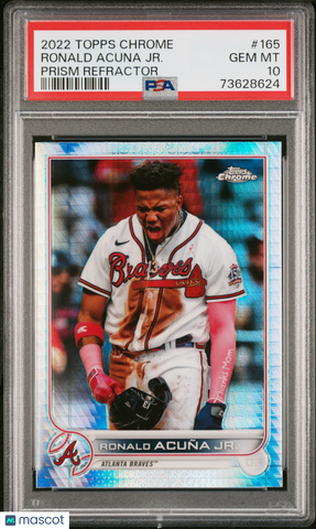 Ronald Acuna JR. - 2022 Topps Chrome Prism Refractor PSA 10