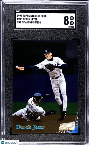 Derek Jeter - 1998 Topps Stadium Club One Of Kind SGC 8 /150