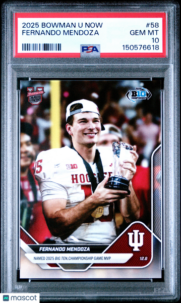 Fernando Mendoza - 2025 Bowman U Now PSA 10