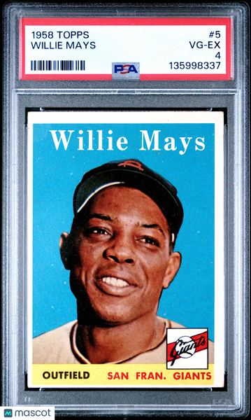 Willie Mays - 1958 Topps PSA 4