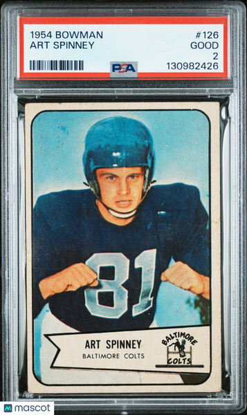 Art Spinney - 1954 Bowman PSA 2
