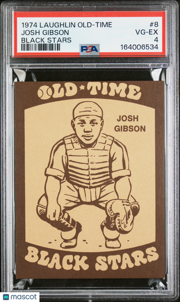 Josh Gibson - 1974 Laughlin Old-Time Black Stars #8 PSA 4