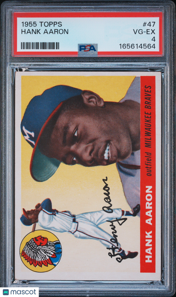 Hank Aaron - 1955 Topps #47 PSA 4