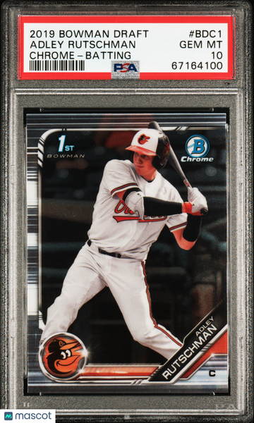 Adley Rutschman - 2019 Bowman Draft Chrome Batting PSA 10