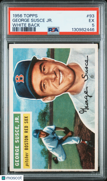 George Susce JR. - 1956 Topps White Back PSA 5
