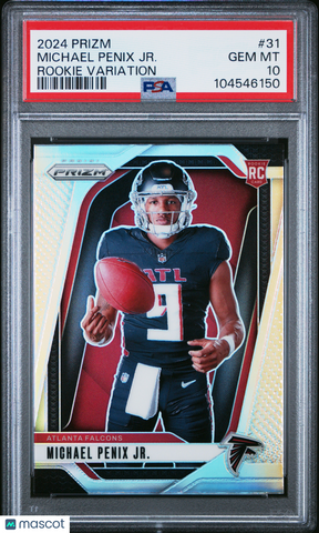 Michael Penix JR. - 2024 Panini Prizm Rookie Variation PSA 10