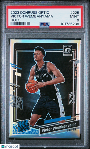 Victor Wembanyama - 2023 Panini Donruss Optic Holo PSA 9