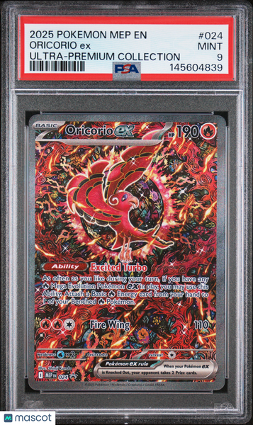 2025 Pokemon  Oricorio EX Ultra-Premium Collection PSA 9 #024