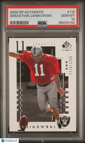 Sebastian Janikowski - 2000 SP Authentic PSA 10 1116/1250
