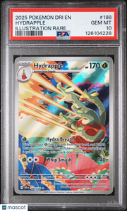 2025 Pokemon Dri EN-Destined Rivals Hydrapple #188 Illustration Rare PSA 10