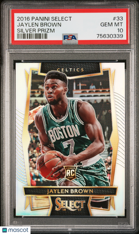 Jaylen Brown - 2016 Panini Select Silver Prizm PSA 10