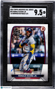 Ronald Acuna JR. - 2024 Topps Archives Signature Series Bowman Auto SGC 9.5