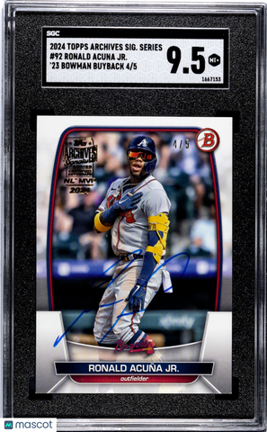 Ronald Acuna JR. - 2024 Topps Archives Signature Series Bowman Auto SGC 9.5