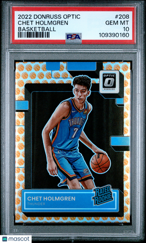 Chet Holmgren - 2022 Panini Donruss Optic Basketball PSA 10