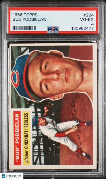 Bud Podbielan - 1956 Topps PSA 4
