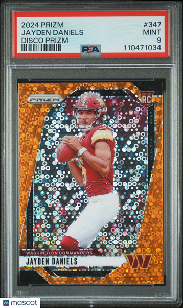 Jayden Daniels - 2024 Panini Prizm Disco PSA 9