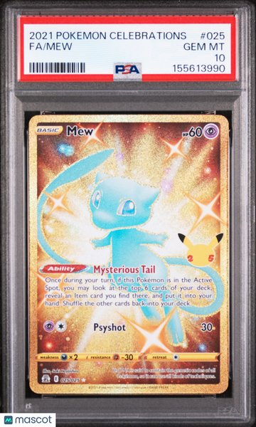 2021 Pokemon Celebrations Mew Fa PSA 10 #025