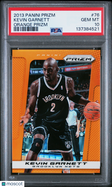 Kevin Garnett - 2013 Panini Prizm Orange PSA 10