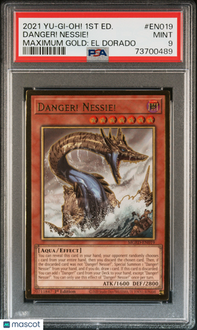 2021 Yu-Gi-Oh! Maximum Gold: El Dorado Danger! Nessie! #EN019 PSA 9